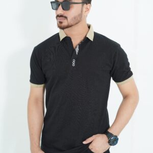 Men Polo Shirt- Black